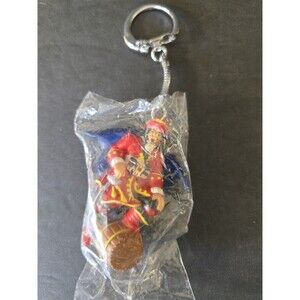 Vintage Captain Morgan Pirate Figurine Famous Leg Up Pose Advertising Keychain